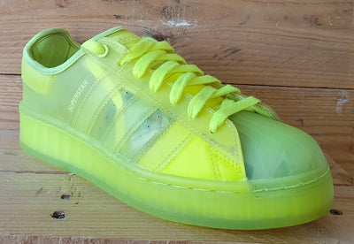 Adidas Originals Superstar Jelly Low Trainers UK6/US7.5/EU39 FX2987 Solar Yellow