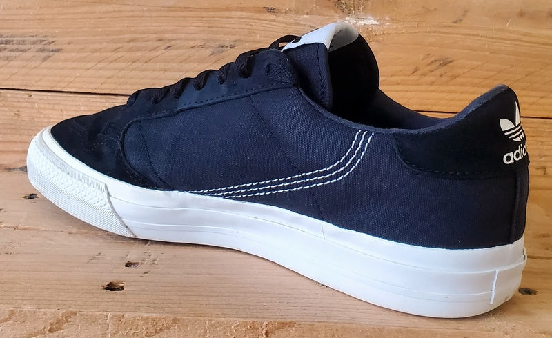 Adidas Continental Vulc Low Suede/Canvas Trainers UK8.5/US9/EU42.5 EF3524 Black