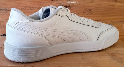 Puma Caracal Low Leather Trainers UK10/US11/EU44.5 369863-02 Triple White