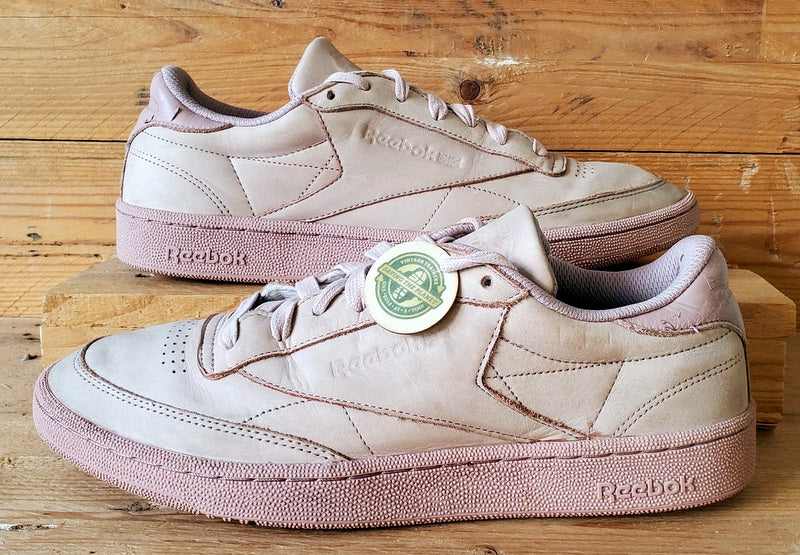 Reebok Club C 85 Low Leather Trainers UK10/US11/EU44.5 BS7854 Shell Pink