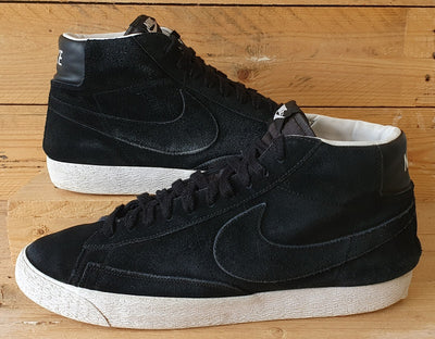 Nike Blazer Mid Suede Trainers UK12/US13/EU47.5 371761-027 Black/White