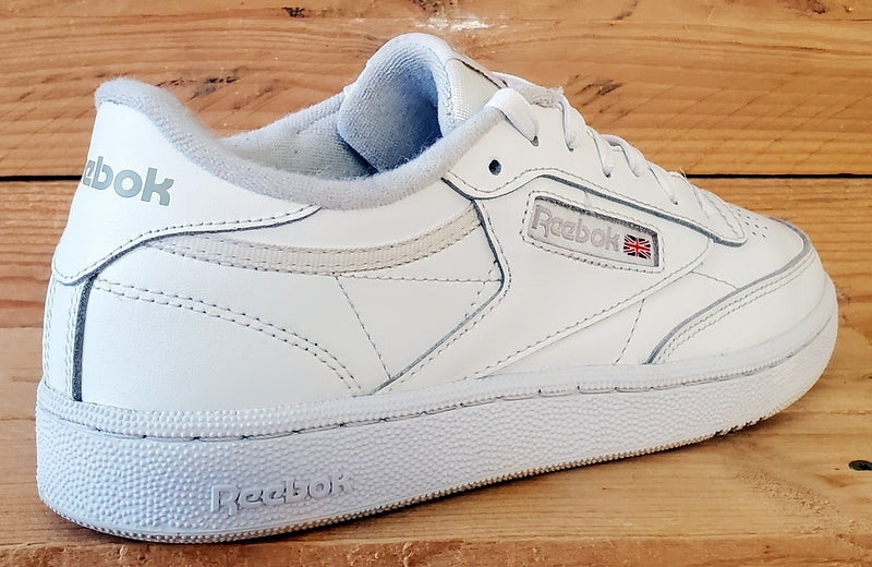 Reebok Club C 85 Low Leather Trainers UK4.5/US7/EU37.5 BS7685 Triple White
