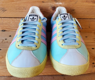 Adidas Gazelle Easter Low Leather Trainers UK10/US10.5/EU44.5 015572 Blue/Pink