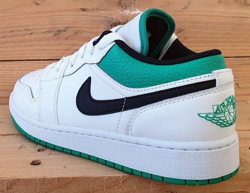 Nike Air Jordan 1 Leather GS Trainers UK4.5/US5Y/EU37.5 553560-129 White Green