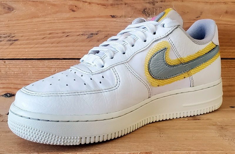 Nike Air Force 1 LX Leather Trainers UK5.5/US8/EU39 CZ8104-100 White/Uni Gold