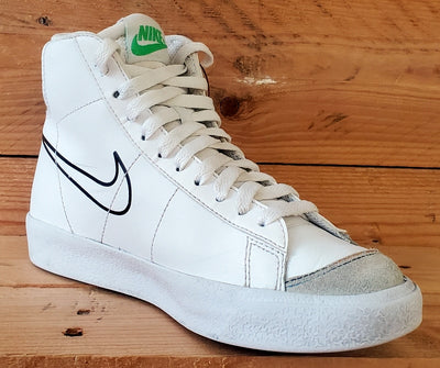 Nike Blazer 77 Multi Swoosh Leather Trainers UK4/US4.5Y/EU36.5 DM9475-100 White