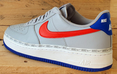 Nike Air Force 1 Overbranding Trainers UK11/US12/E46 CD7339-001 Grey/Blue/Red