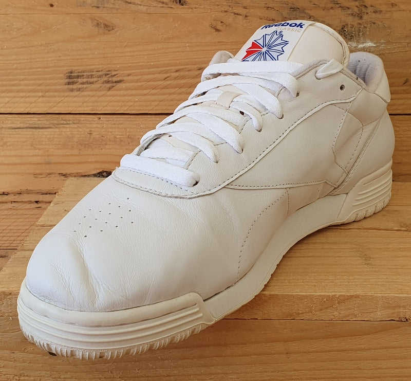 Reebok Classic Low Leather Trainers UK12/US13/EU47 2-3475 Triple White