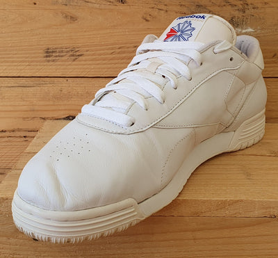 Reebok Classic Low Leather Trainers UK12/US13/EU47 2-3475 Triple White