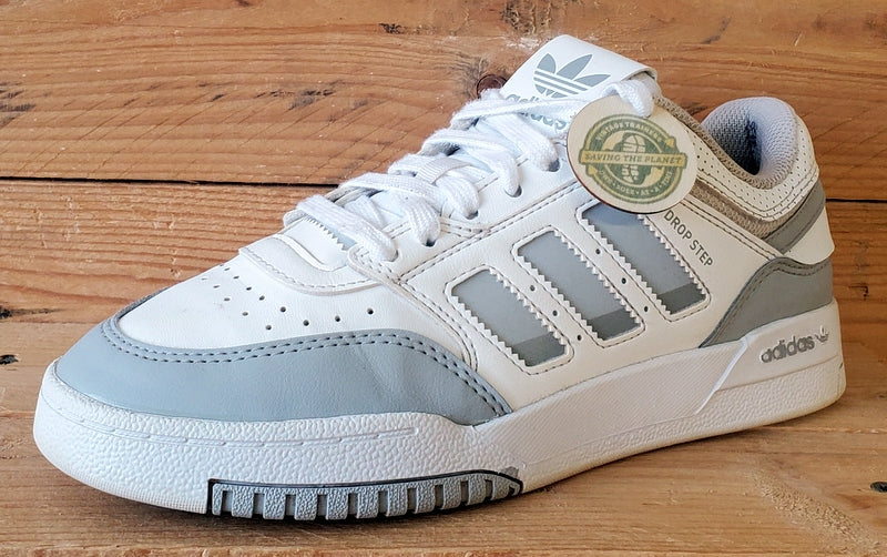 Adidas Drop Step Low Leather Trainers UK5/US5.5/EU38 IG1054 White/Grey