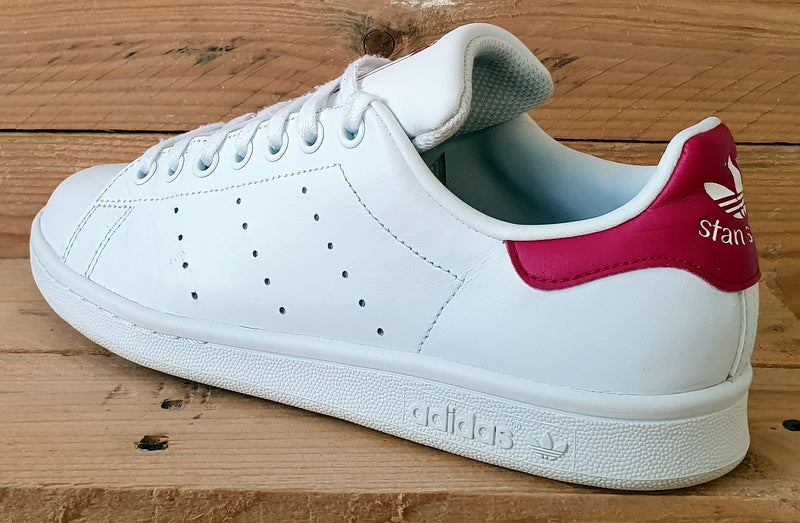 Adidas Stan Smith Low Leather Trainers UK5.5 US6 EU38.5 B32703 White Pink VintageTrainers