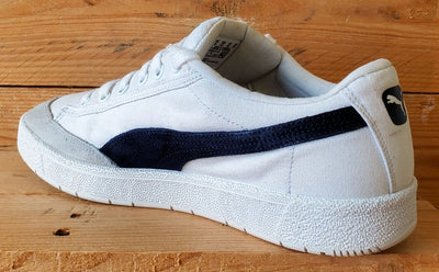 Puma Mallorca Low Canvas/Suede Trainers UK9/US10/EU43 374941-14 White/Navy
