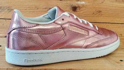 Reebok Club C 85 Low Leather Trainers UK6/US8.5/EU39 CN0512 Pink Shine/White