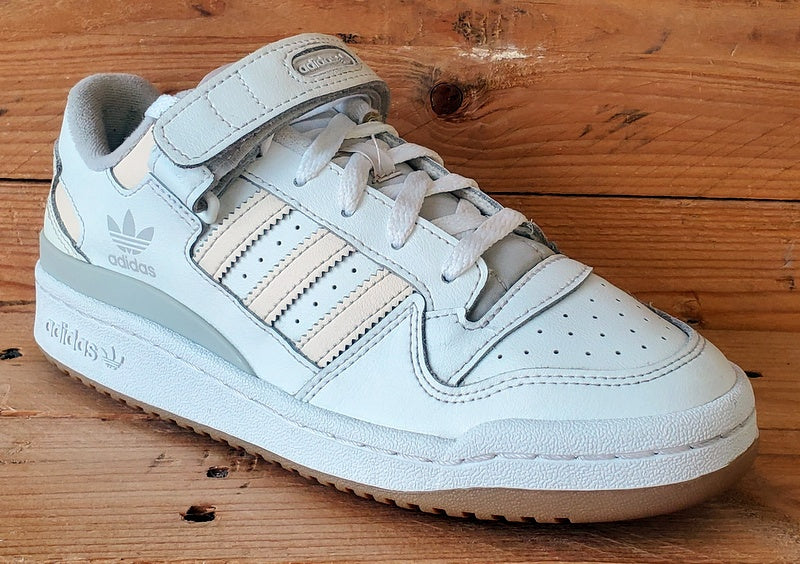 Adidas Forum Low Leather Trainers UK5/US6.5/EU38 GX4523 White/Ecru Tint/Gum