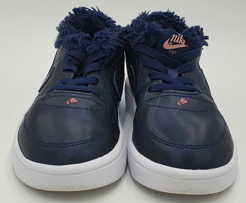 Nike Air Force One Infant Trainers AVO751-400 Navy/Pink UK9.5/US10C/EU27