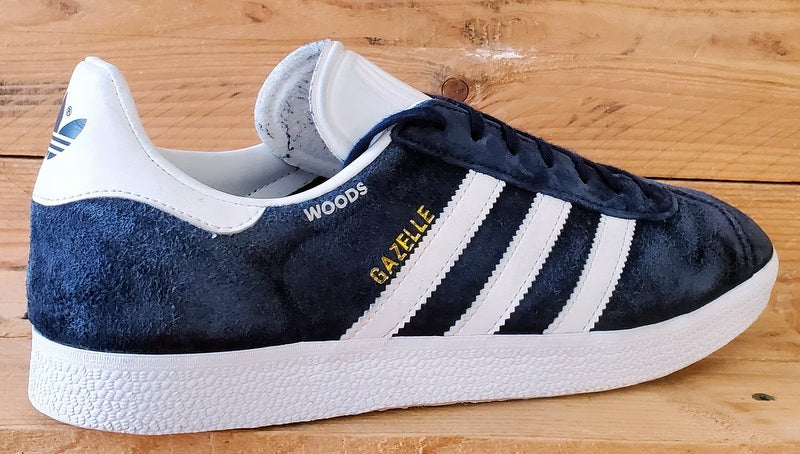 Adidas Gazelle Low Suede Trainers UK9.5/US10/EU44 BB5478 Collegiate Navy/White