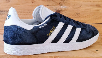 Adidas Gazelle Low Suede Trainers UK9.5/US10/EU44 BB5478 Collegiate Navy/White