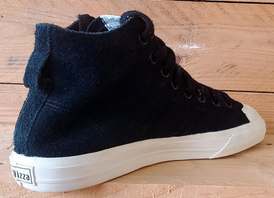Adidas Nizza Mid Suede Trainers UK9/US9.5/EU43 EE5611 Black/White