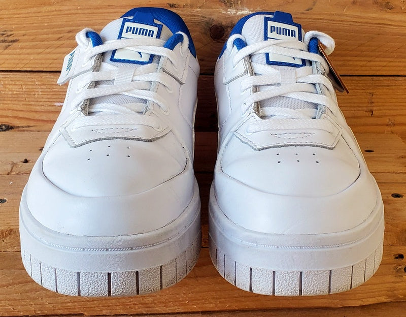 Puma Cali Low Leather Trainers UK7.5/US10/EU41 384008-03 White/Blue