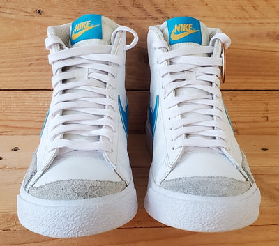 Nike Blazer 77 Mid Leather Trainers UK5/US5.5Y/EU38 DA4086-107 White/Blue