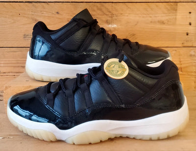Nike Air Jordan 11 Retro Low Leather Trainers uk11/US12/EU46 AV2187-001 Black