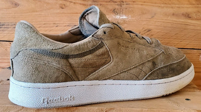 Reebok Club C 85 Low Suede Trainers UK10/US11/EU44.5 BD1897 Oatmeal Driftwood