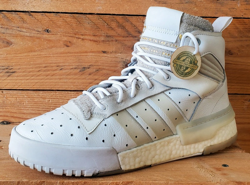 Adidas Rivalry RM Mid Leather Trainers UK8/US8.5/EU42 G27978 Triple White