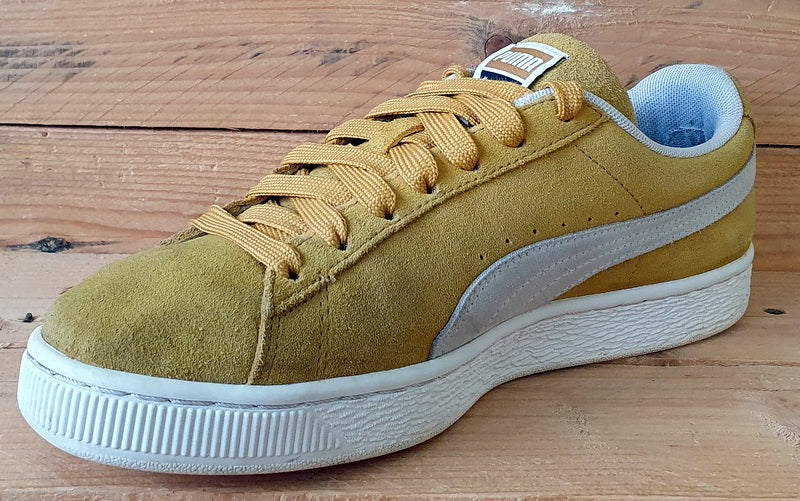 Puma Suede Classic Low Trainers 365347 10 Yellow/White UK7/US8/EU40.5