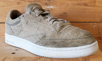 Reebok Club C 85 Low Suede Trainers UK10/US11/EU44.5 BD1897 Oatmeal Driftwood