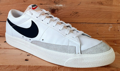 Nike Blazer Low 77 Leather Trainers UK10/US11/EU45 DA6364-101 White/Black