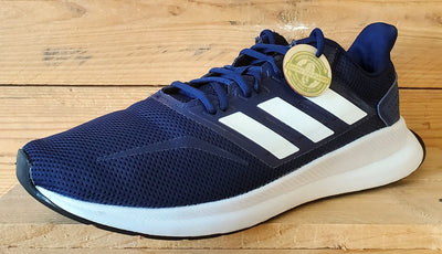 Adidas Runfalcon Low Textile Trainers UK9.5/US10/EU44 F36201 Navy/White