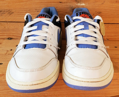 Nike Full Force Low Leather Trainers UK6/US7/EU40 FB1362-100 White/Blue