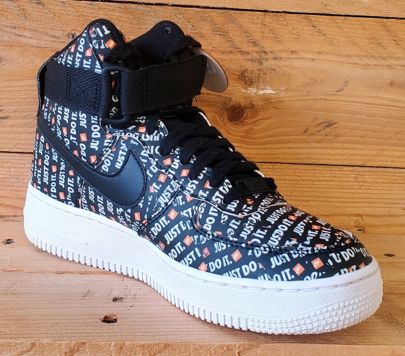 Nike Air Force 1 JDI Pack Mid Leather Trainers UK5/US7.5/EU38.5 AO5138-001 Black