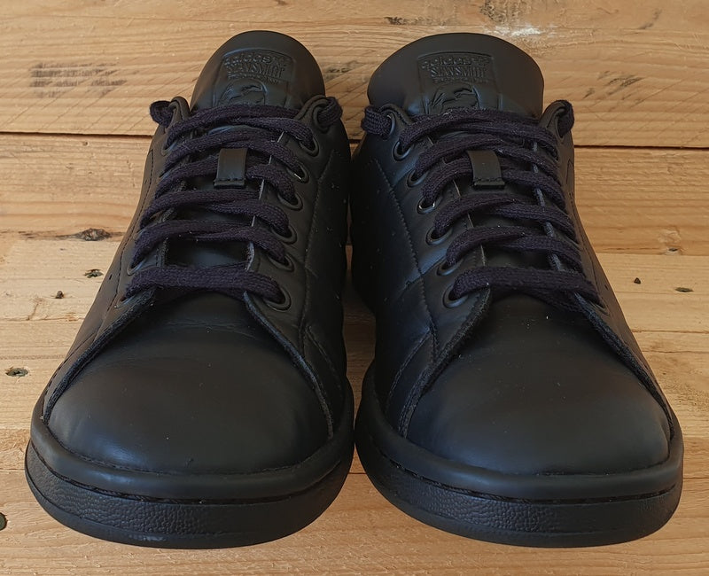 Adidas Stan Smith Low Leather Trainers UK8/US8.5/EU42 FX5499 Triple Black