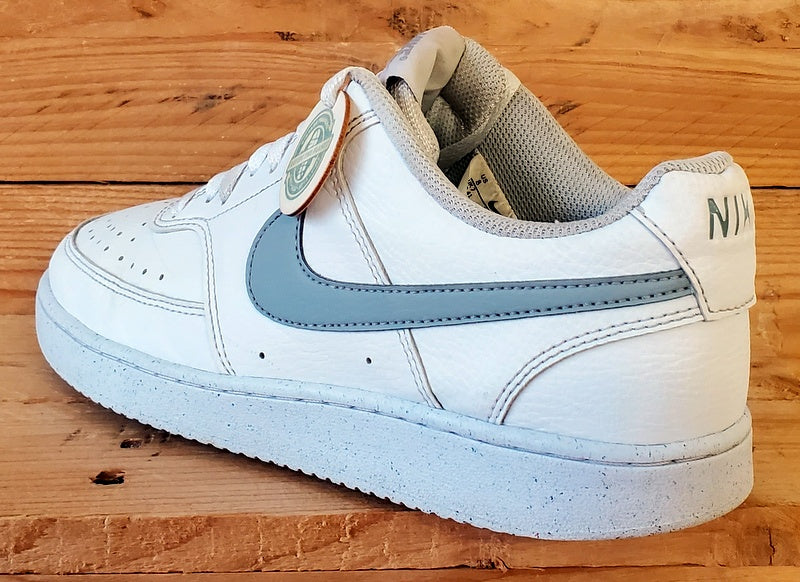 Nike Court Vision Low Leather Trainers UK7/US8/EU41 DH2987-112 White/Grey