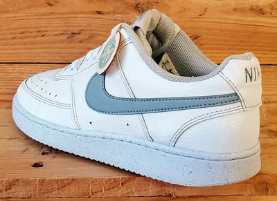Nike Court Vision Low Leather Trainers UK7/US8/EU41 DH2987-112 White/Grey