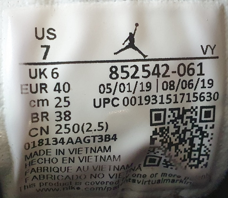 Nike Jordan 1 Mid  Newspaper Trainers 852542-061 UK6/US7/EU40 Black/Red
