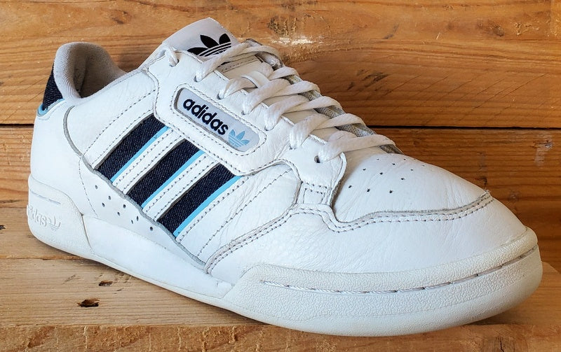 Adidas Continental 80 Low Leather Trainers UK10/US10.5/EU44.5 H05033 White
