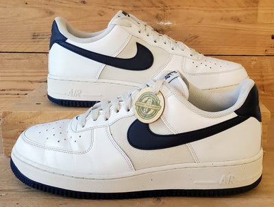 Nike Air Force 1 Low Leather Trainers UK8.5/US9.5/EU43 HF4298-100 White/Obsidian