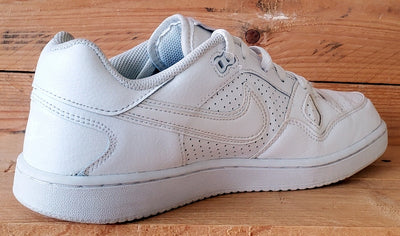Nike Son Of Force Low Leather Trainers UK7.5/US8.5/EU42 616775-101 Triple White