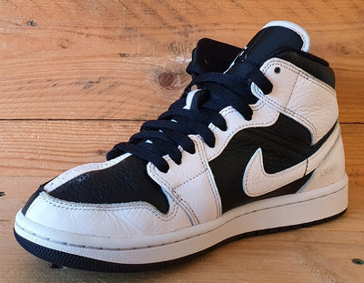 Nike Air Jordan 1 Mid Leather Trainers UK5/US7.5/EU38.5 DR0501-101 Black/White