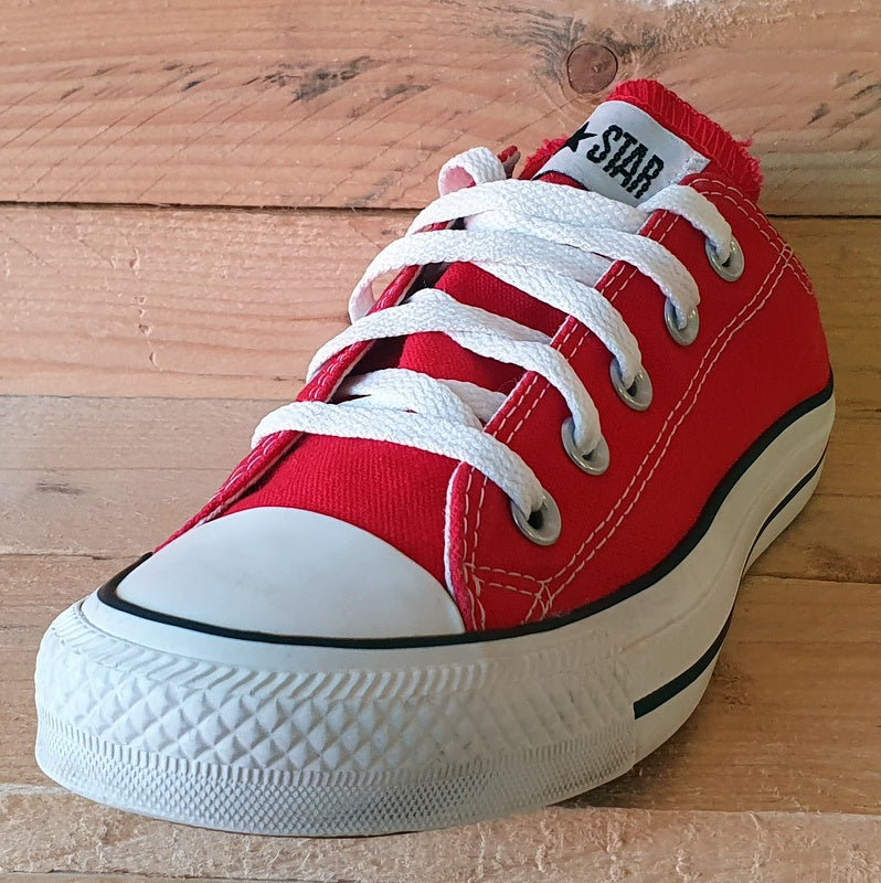 Converse All Star Low Canvas Trainers UK4/US6/EU36.5 M9696 Ox Red/White/Black