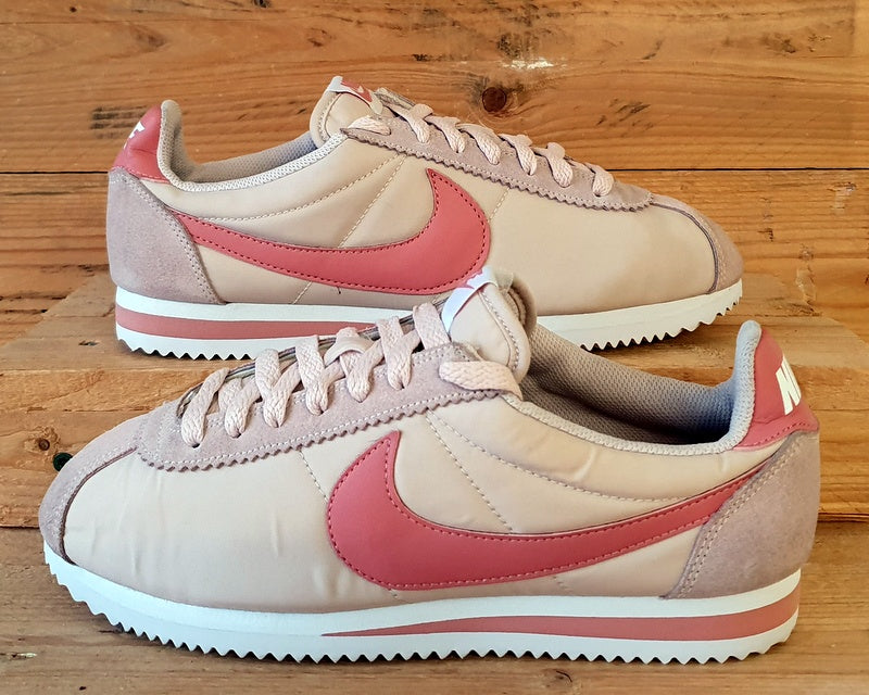 Nike Classic Cortez Low Trainers UK6/US8.5/EU40 749864-603 Coral Stardust