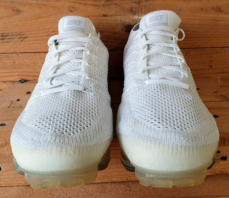 Nike Air Vapormax Low Flyknit Trainers UK10/US11/EU45 849558-100 Triple White