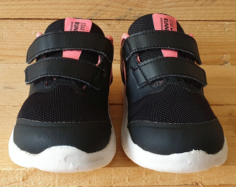 Nike Star Runner 2 Kids Textile Trainers UK7.5/US8C/EU25 AT1803-002 Black/Pink