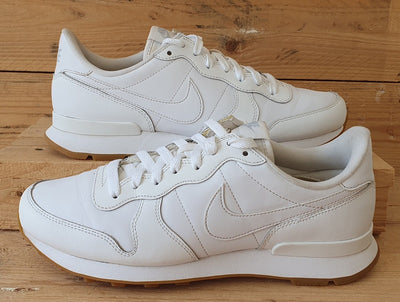 Nike Internationalist Low Leather Trainers UK7/US9.5/E41 828407-103 Triple White