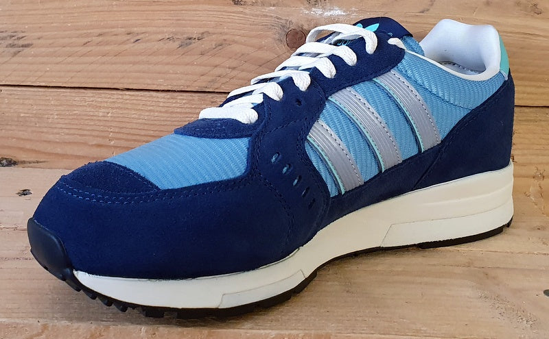 Adidas Isambard Low Textile/Suede Trainers UK7/US7.5/E40.5 GW5386 Blue/Silver