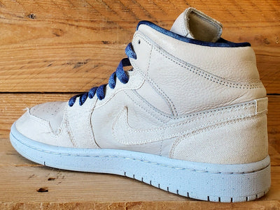 Nike Air Jordan 1 Mid Leather Trainers UK6.5/US9/EU40.5 DM9126-104 Sanddrift