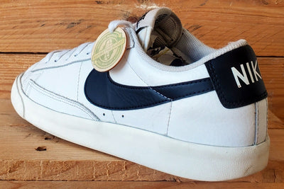 Nike Blazer Low Leather Trainers UK8/US9/EU42.5 CT6377-101 White/Black