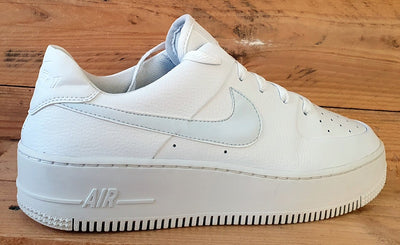 Nike Air Force 1 Sage Low Leather Trainers UK8.5/US11/EU43 AR5339-100 White/Blue